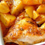 Un rico pollo con tomate