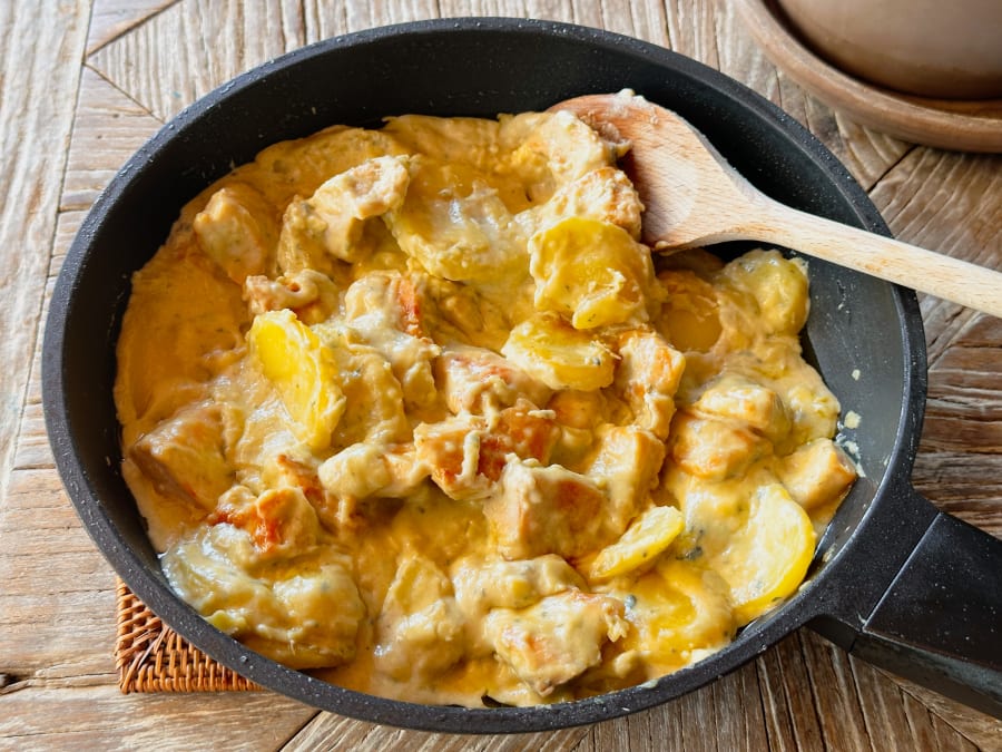 Pollo con queso